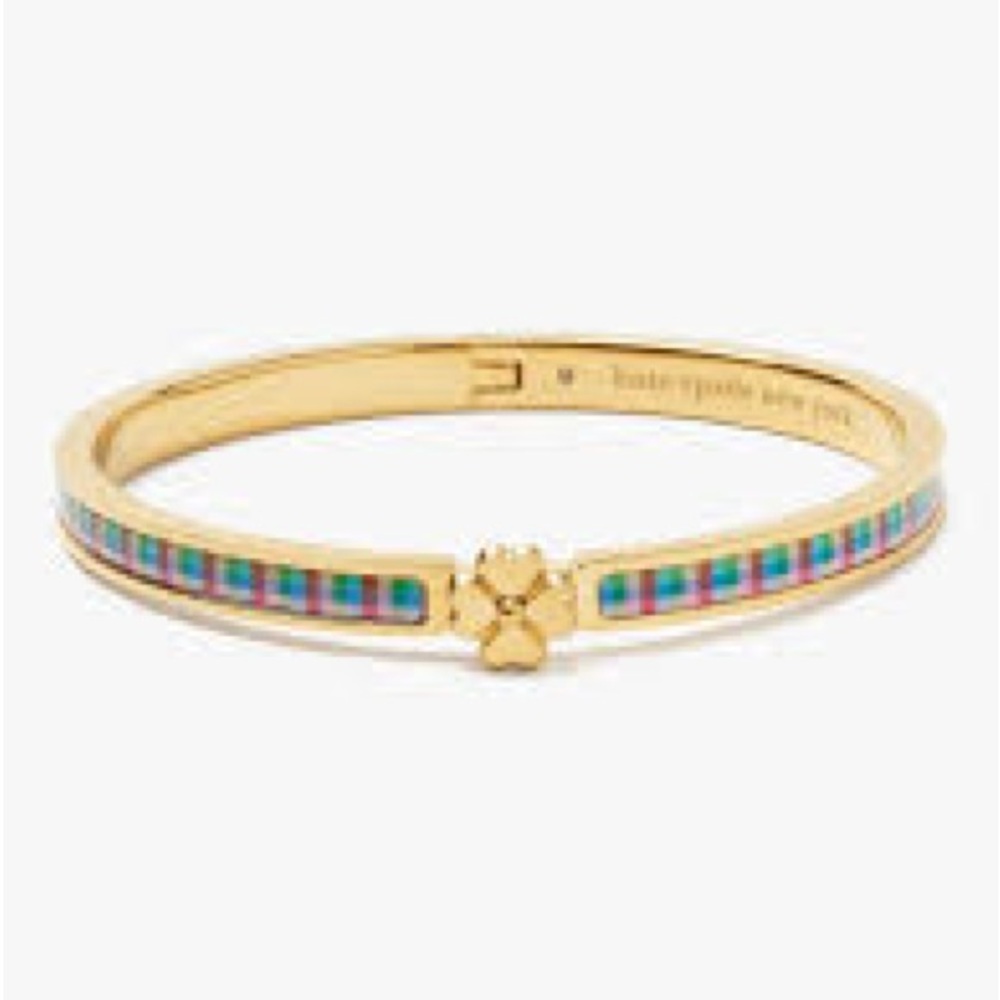 Heritage Spade Flower Thin Hinged Bangle NWT